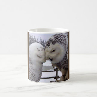Snowy Owls Love Birds Mug