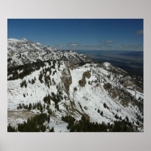 Snowy Peaks of Grand Teton Mountains I Photography Poster