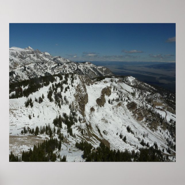 Snowy Peaks of Grand Teton Mountains I Photography Poster (Front)