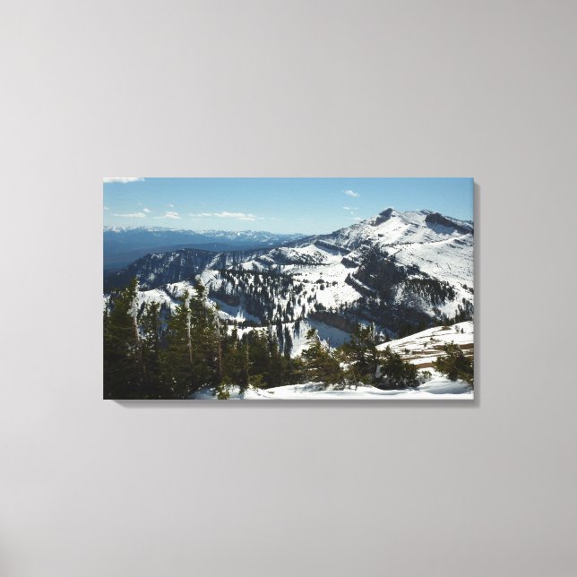 Snowy Peaks of Grand Teton Mountains II Photo Canvas Print (Front)