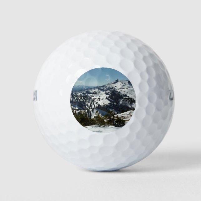 Snowy Peaks of Grand Teton Mountains II Photo Golf Balls (Front)