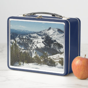 Snowy Peaks of Grand Teton Mountains II Photo Metal Lunch Box