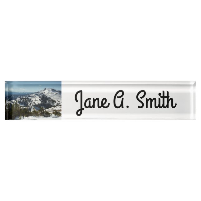Snowy Peaks of Grand Teton Mountains II Photo Nameplate (Front)
