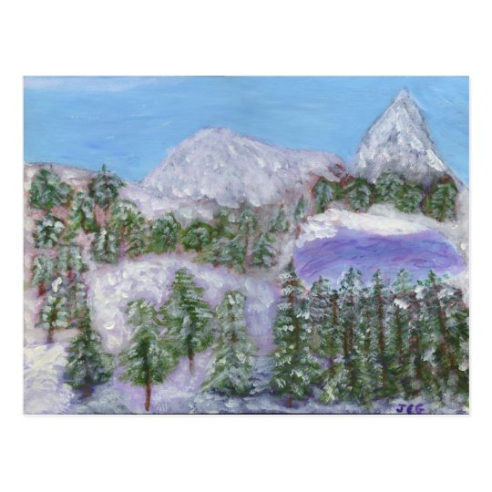 Snowy Peaks Postcard