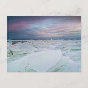 Snowy Peaks Winter Landscape Scenic Postcard