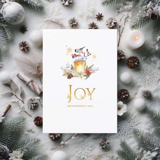 Snowy Pine and Spruce Christmas Photo Collage Holiday Card (Evergreen - Wintertide Woodland Christmas Photo Holiday Card)