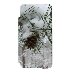 Snowy Pine Branch Winter Nature Photography Incipio Watson™ iPhone 5 Wallet Case