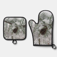 Snowy Pine Branch Winter Nature Photography