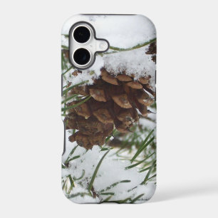 Snowy Pine Cone I Winter Nature Photography