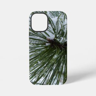 Snowy Pine Needles Winter Nature Photography iPhone 12 Mini Case