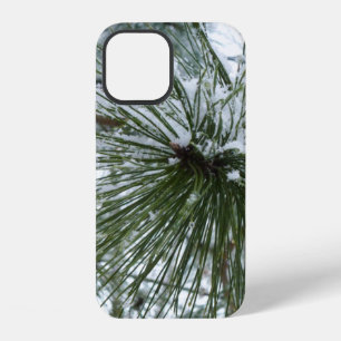 Snowy Pine Needles Winter Nature Photography iPhone 12 Case