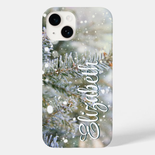 Snowy Pine Winter Case-Mate iPhone Case (Back)