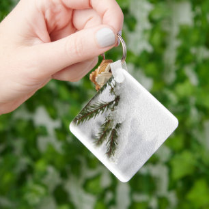 Snowy Pines Key Ring