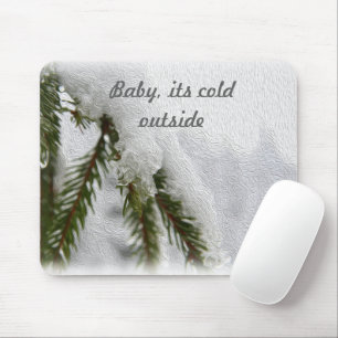 Snowy Pines Mouse Mat