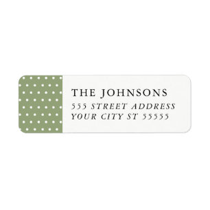 Snowy Pines Return Address Label