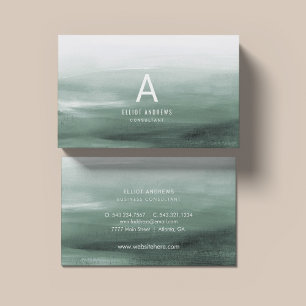 Snowy Pines Watercolor   Business Card