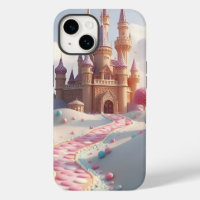 Snowy Pink Candyland Fairy Castle