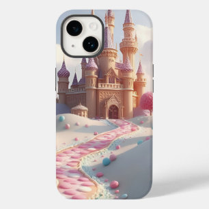 Snowy Pink Candyland Fairy Castle Case-Mate iPhone 14 Case