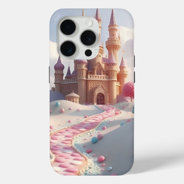 Snowy Pink Candyland Fairy Castle Case-Mate iPhone Case (Back)