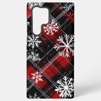 Snowy Plaid Samsung Galaxy Case