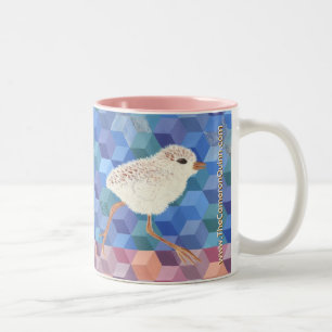 Snowy Plover Chick Two-Tone Coffee Mug