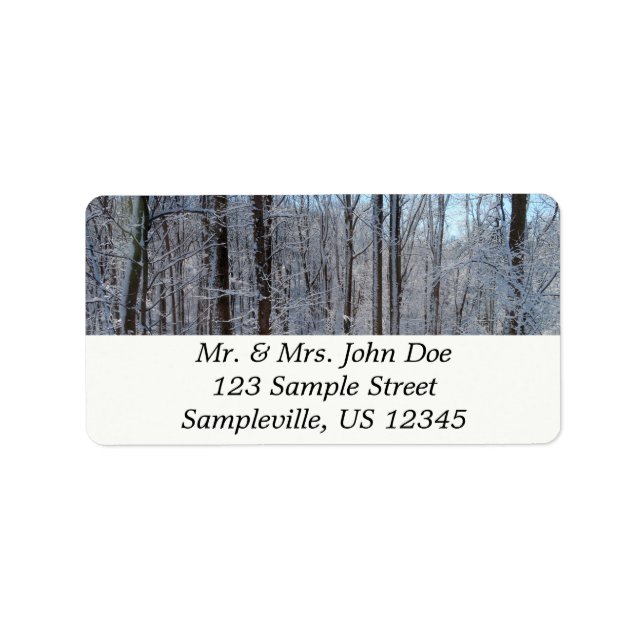 Snowy Poplar Forest I  Label (Front)