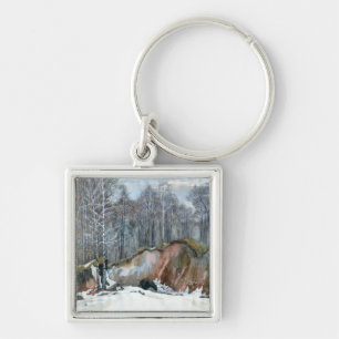 Snowy ravine key ring