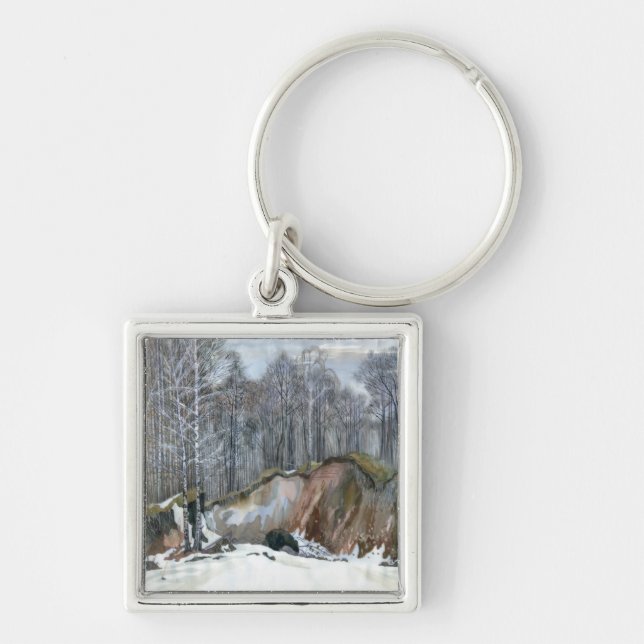 Snowy ravine key ring (Front)