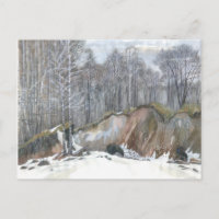 Snowy ravine