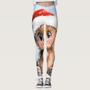 Snowy Santa Little Cub Leggings