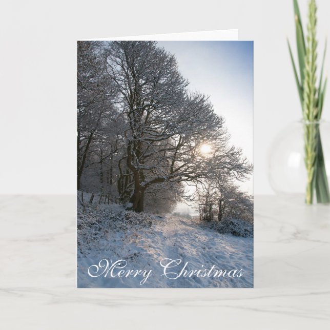 Snowy Scene Christmas Card (Front)