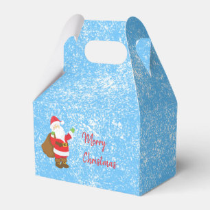 Snowy Scene Jolly Ole Saint Nick Merry Christmas Favour Box