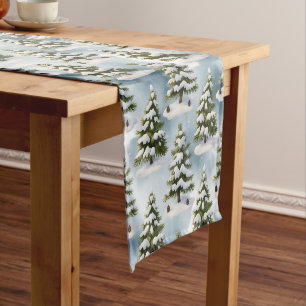 Snowy Season  Short Table Runner