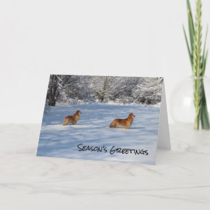 Snowy Season's Greetings Card