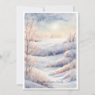 Snowy Serenity: Customizable Winter Wonderland Invitation