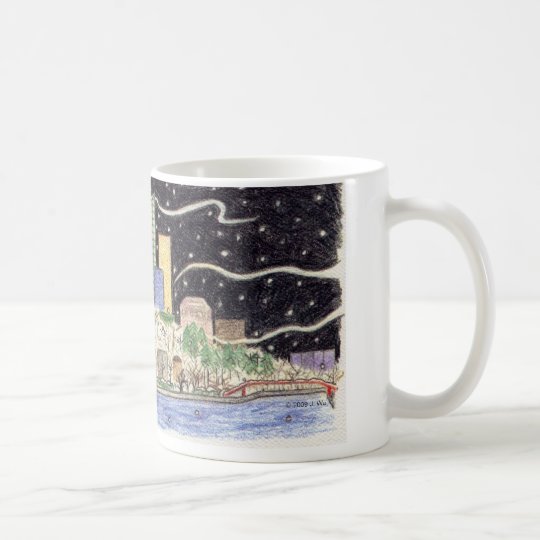 Snowy Skyline mug