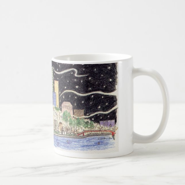 Snowy Skyline mug (Right)