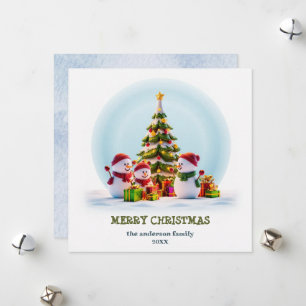 Snowy Smiles & Holiday Cheer Christmas Card