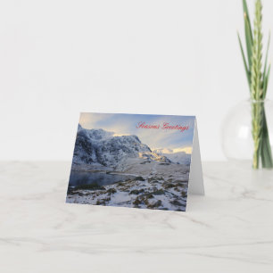 Snowy Snowdonia Holiday Card