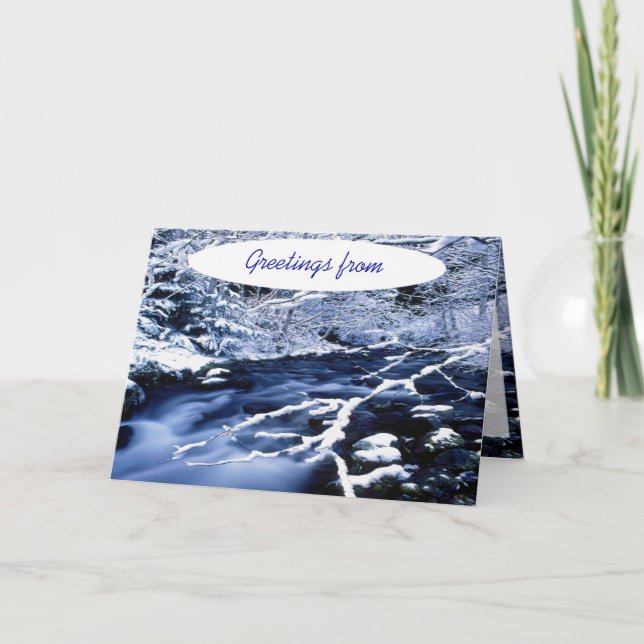 Snowy Stream - Card (Front)