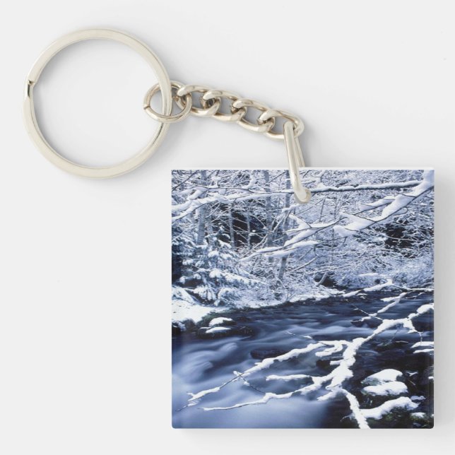 Snowy Stream - Key Ring (Front)