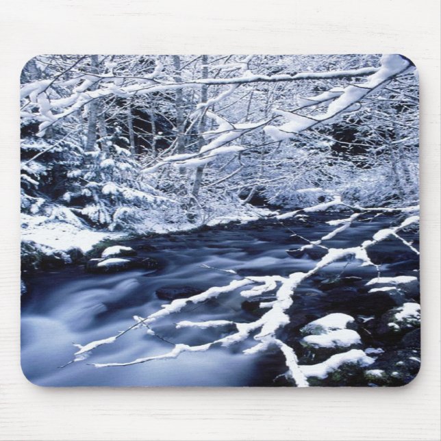 Snowy Stream - Mouse Mat (Front)