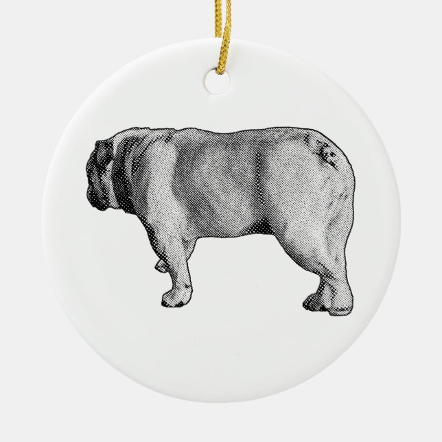 Snowy Stride, Keepsake Cheer Ceramic Tree Decoration (Front)