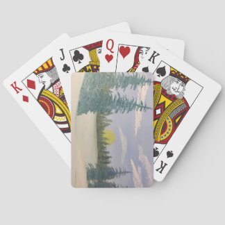 Snowy Sunrise Playing Cards