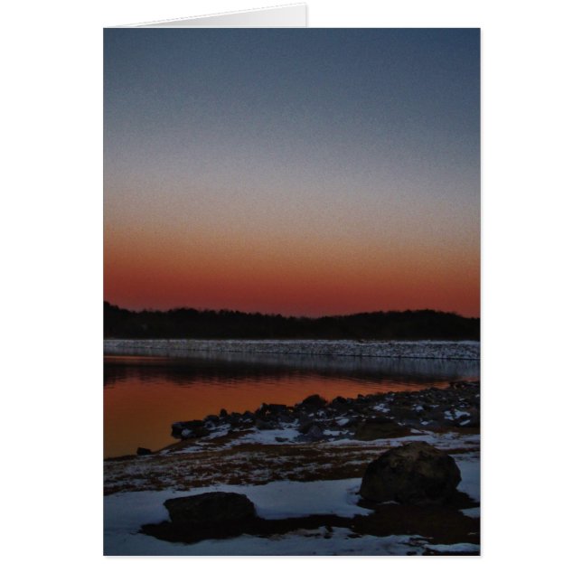 Snowy Sunset at Lake Arrowhead (Front)