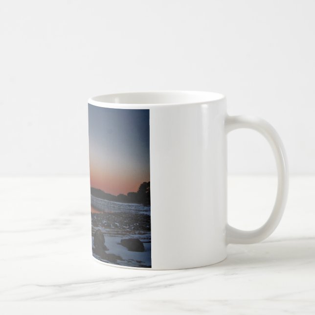 Snowy Sunset at Lake Arrowhead Coffee Mug (Right)