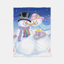 Snowy Sweethearts Blanket