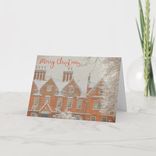 Snowy Tamworth Christmas Card (Front)