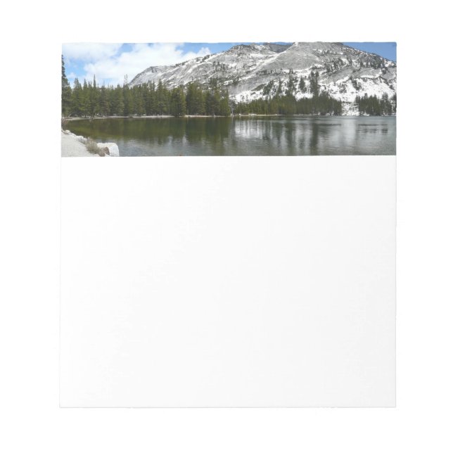 Snowy Tenaya Lake Yosemite National Park Photo Notepad (Front)