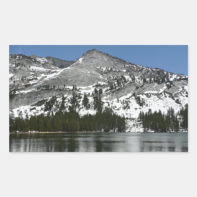 Snowy Tenaya Lake Yosemite National Park Photo Rectangular Sticker (Front)